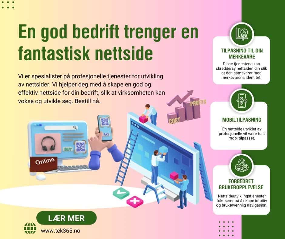 WordPress nettside Bergen: TEK365 – Den ultimate løsningen for moderne bedrifter
