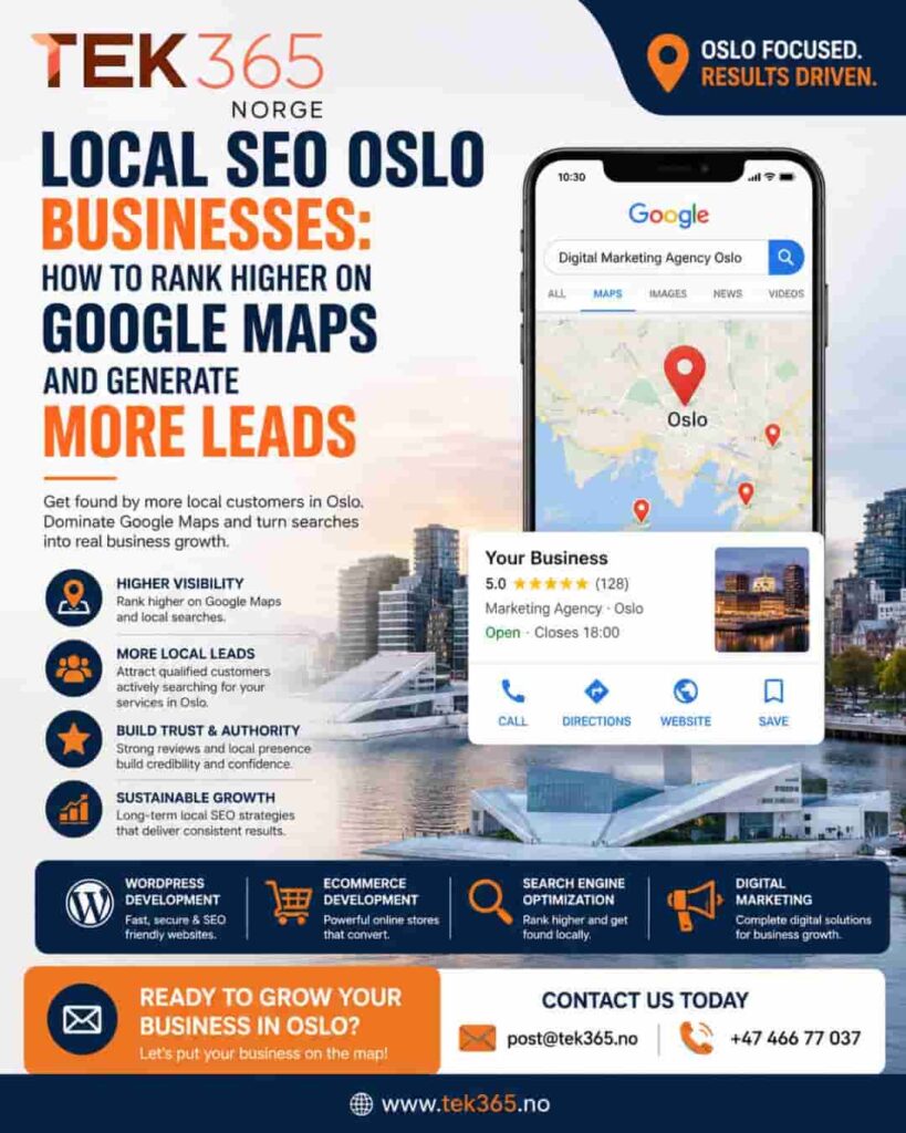 Local SEO for Oslo Businesses: How to Rank Higher on Google Maps and Generate More Leads